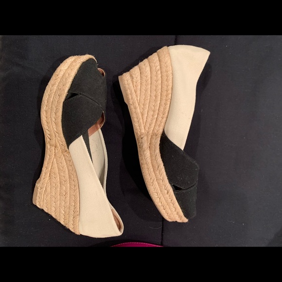 Tory Burch Canvas Wedge - Picture 2 of 3